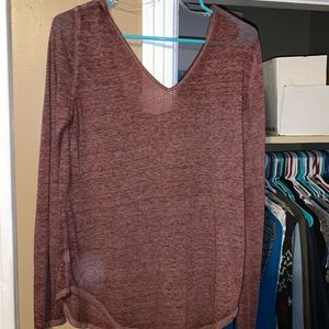 Long sleeve maroon shirt